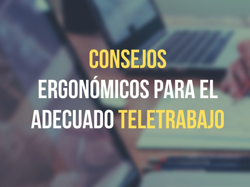 Consejos ergonómicos teletrabajo ANP