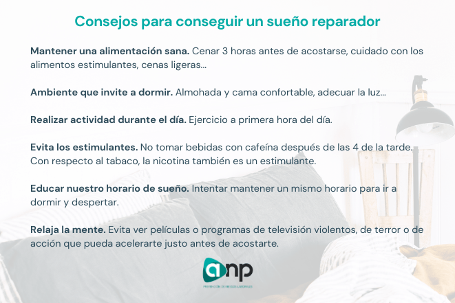 Consejos para conseguir un sueño reparador